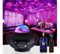 Projecteur ciel d'étoiles projecteur de galaxie avec télécommande veilleuse pour enfants avec minuterie haut-parleur Bluetooth veilleuse LED pour décoration de chambre éclairage d'ambiance de fête