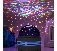 Projecteur Ciel Étoilé Evershine Effet Vagues d’Eau Rotatif avec Câble de Chargement USB Inclus