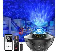Projecteur Ciel Etoile Galaxie Plafond, Starry Veilleuse Enfant avec Minuterie et Télécommande, Lampe étoilée, Galaxy Nova Lampe Musicale Connectée pour Décoration Chambre