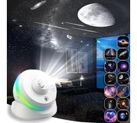 Projecteur Ciel Etoile Galaxie, Planétarium Projecteur 13 en 1, Veilleuse Galaxy Projector avec Rotation à 360°, Projection Constellation HD 4K pour Chambre d'Enfants [Classe Énergétique C]