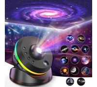Projecteur Ciel Etoile Galaxie, Planétarium Projecteur 13 en 1, Veilleuse Galaxy Projector avec Rotation à 360°, Projection Constellation HD 4K pour Chambre d'Enfants [Classe Énergétique C]