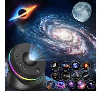 Projecteur Ciel Etoile LANGTU Planetarium Projecteur 13 en 1 Rotatif 360° Projecteur Galaxie 4K HD avec Minuterie Météore Dynamiqu