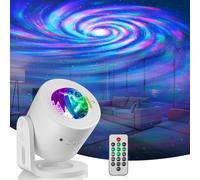 Projecteur Ciel Etoile, Led Projecteur Aurore Boréale Réglable À 180°, 33 Combinaisons Nebula Avec Musique Bluetooth, Minuterie Et Télécommande Pour Décoration De Pièce/Fête/Home Cinéma (Blanc)