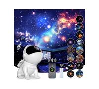 Projecteur Ciel Etoile, Planetarium Projecteur avec 12 Disques,15 Bruits Blancs, Haut-Parleur Bluetooth, Télécommande, Minuterie, Base magnétique, Veilleuse Enfant et Adultes, Decoration Chambre