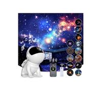 Projecteur Ciel Etoile Planetarium Projecteur avec 12 Disques 15 Bruits Blancs Haut-Parleur Bluetooth Télécommande Minuterie Base
