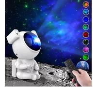 Projecteur ciel etoile Veilleuse LED Enfant Projecteur galaxie d'astronaute Lampe d'ambiance Décoration de Bébé Chambre BLANC