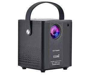 Projecteur Compact Cool Rainbow 3000 lumens Haut-Parleur intégré + HDMI/SD/USB + WiFi Mirror (Noir)