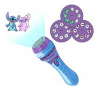 Lexibook - Projecteur A Histoires 2 En 1 Et Lampe Torche Disney Stitch (3 Disques - 24 Images Inclus) - Bleu - Ltc050d