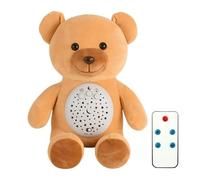 Projecteur d'animaux en peluche, animaux en peluche chantants - confort pour de 0 à 3 ans,Avec vibrations respiratoires, confort à bruit blanc 0-3 ans
