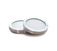 Projecteur d'armoire ménage Ultra-mince 9mm vitrine monté en Surface panneau lumineux LED DC12V meubles de cuisine Mini petit downlight,Blanc chaud,3W DC12V