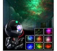 Projecteur d'astronaute avec Galaxie et Ciel Étoilé, Veilleuses Décoratives avec Étoiles,cadeau de Noël, pour Décoration de Chambre