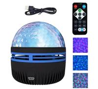 Projecteur D'aurores Boréales - Lampe De Projecteur LED Oceans Galaxy, Projecteur Télécommandé À Intensité Variable | Esthétique 14 Effets De Lumière, Veilleuse De Projecteur USB Pour Chambre À Couche
