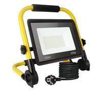 Projecteur de Chantier 100w, Lampe de Chantier 10800 Lm, Lampe Chantier Portable 6000k Lumière du jour Blanche, Ip66 Étanche, Prise Ue Lampes de Chantier Avec Fil de 3,5m pour Atelier, Garage, Jardin