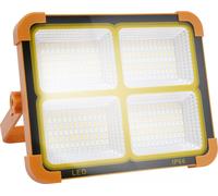 projecteur de chantier 100W LED Lampe de travail Lampe à main Projecteur Rechargeable Portable Travail Lumière solaire IP66 pour camping garage jardin