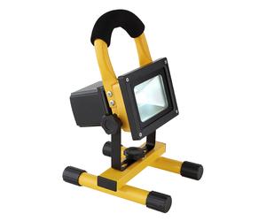Projecteur de chantier à LED Projecteur de chantier Lampe extérieure à accu Projecteur orientable, 7W 600lm blanc froid, LxH 14,5 x 22,5 cm