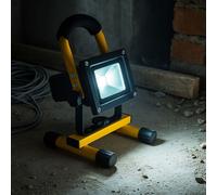 Projecteur de Chantier Extérieur LED Travail Pivotant Batterie IP54 22,5 CM