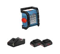 Projecteur de chantier GLI 18V-1500 + 2 batteries Procore 18V 4 Ah + 1 chargeur GAL 18V-40 BOSCH