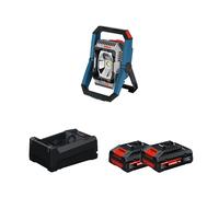 Projecteur de chantier GLI 18V-3000 + 2 Batteries EXPERT 4 Ah + 1 Chargeur GAL 12V/18V-80 BOSCH