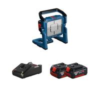 Projecteur de chantier GLI 18V-5000 + 2 batteries GBA 18V 4 Ah + 1 chargeur GAL 18V-40 BOSCH