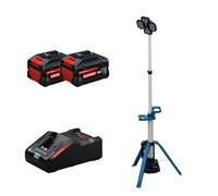Projecteur de chantier GLT 18V-5000 + 2 Batteries EXPERT 8 Ah + 1 Chargeur EXAL18V-160 BOSCH