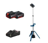 Projecteur de chantier GLT 18V-5000 + 2 batteries GBA 18V 4 Ah + 1 chargeur GAL 18V-40 BOSCH