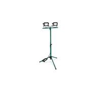 Projecteur de chantier led 2x20w - 3200 lumens - hauteur du trépied ajustable - inclinable et rotatif