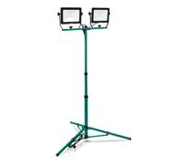 Projecteur de chantier LED 2x50W - trépied réglable - Inclinable et rotatif