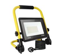 Projecteur de Chantier Led 30w, Lampe de Chantier 3240 Lm, Lampe Chantier Portable 6000k Lumière du jour Blanche, Ip66 Étanche, Prise Ue Lampes de Chantier Avec Fil de3,5m pour Atelier, Garage, Jardin