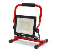 Projecteur de chantier LED 4500lm (50W) ; lampe de travail avec câble 2m; étanche IP65, avec support réglable. Lumière naturelle 4000K. Idéal pour le camping, les garages et les chantiers.