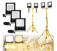 Projecteur de chantier LED double tête - LILIIN - LILIIN - 2x100W (200W) - IP66 étanche - Blanc chaud