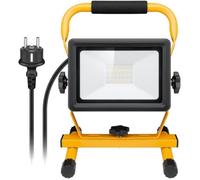 Goobay Projecteur de chantier LED 49983 – 50 W, pied métal, lumière froide, intérieur/extérieur