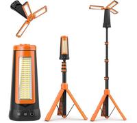 Projecteur de chantier LED rechargeable - TRAHOO - 15000mAh - 5500 lm - Étanche IP65 - 5 modes d'éclairage