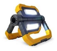 Projecteur de chantier professionnel kraft müller km-10w, rechargeable 10w à led, pivotable, batterie 3. 7v 5000mah, powerbank