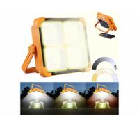 Luminea : Projecteur de chantier solaire 2392 lm avec LED CCT à intensité variable