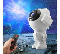 Projecteur de ciel étoilé à LED Astronaut, Galaxy Light avec télécommande et minuterie, projecteur d'étoiles pour enfants et adultes, Smart Star Projector Blanc, projecteur de lumière stellaire [Class
