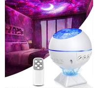 Projecteur de ciel étoilé à motif d'eau dynamique, éclairage nébuleux, atmosphère laser, pour la maison, la chambre à coucher, idéal pour la nuit