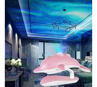 Projecteur De Ciel Étoilé Dauphin - Veilleuse Led - Télécommande Intelligente - Projecteur D'étoiles Galaxy - 8 Couleurs - Cadeau De Noël - Décoration De Chambre D'enfant