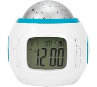 Projecteur de ciel étoilé LED musique réveil multifonction calendrier température diffusion veilleuse cadeau enfant