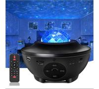 Projecteur de ciel étoilé LED , projecteur galactique avec télécommande, projecteur de lumière étoilée avec Haut - parleur Bluetooth/étoile/vague d'eau cadeau pour les enfants [Classe énergétique F]