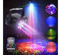 Projecteur de ciel Laser Led, 8 trous, 129 motifs, Rechargeable USB, lumière d'ambiance DJ, RGB UV, télécommande, fixation pour chambre à coucher