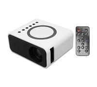 Projecteur de Cinéma Maison, Mini Projecteur 1080P 4Ω2W Haut-Parleur Résolution 1920X1080 pour Salon pour iOS (Prise UE)
