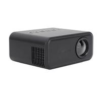 Projecteur de Cinéma Maison, Projecteur LCD TFT Portable 1080P, Projection D'écran sans Fil Filaire pour iOS, Android, Haut-Parleur intégré (Black)