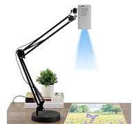Projecteur De Dessin Artistique, Projecteur d'art Portable Et Intelligent pour Le Traçage, avec Mise Au Point Et Taille d'image Réglables, Connectivité Wi-FI Et USB, Lampe Projecteurs Pou White 1.95m