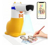 Projecteur de Dessin IA pour Enfants 5-12 Ans | Transformer Photos en Dessins | Jouet Créatif & Tablette de Croquis de Noël & Anniversaire Fille Garçon | Yoturetoys