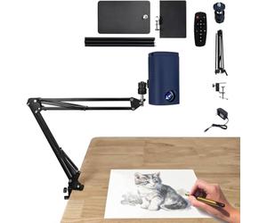 Projecteur de dessin portable pour esquisses et traçage - Outil d'art de bricolage étanche avec traceur de règle britannique