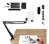 Projecteur de Dessin Portable, projecteur d'art pour Le traçage, projecteur de Croquis Intelligent, Connexion sans Fil sur Le même écran, pour Le Dessin à Faire soi-même(White,1.95m)