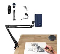 Projecteur de dessin portable, projecteur d'art pour le traçage, projecteur de croquis intelligent, connexion sans fil sur le même écran, avec télécommande, pour le dessin à faire soi-même(Blue,0.6m)