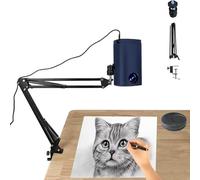 Projecteur de dessin pour traçage - Lampe de projecteur d'art intelligent portable avec support pour peinture de bureau et murale, compatible USB, télécommande
