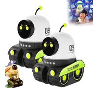 Projecteur de Dessins Animés pour Enfants, Veilleuse Dinosaure Colaborateam, Lampe de Chambre D'enfant avec 6 Diapositives et Rotation à 360°(Exquisite Package,2PCS)