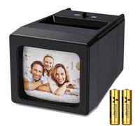 Projecteur de diapositive et grossissement 35 mm x 2 avec éclairage LED pour anciennes diapositive et négatifs 35 mm (2 piles AA incluses)